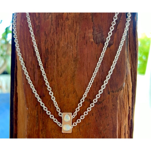 Madewell Stone Collection White
Opal Double Chain
Necklace - Picture 2 of 6